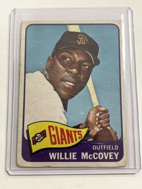 1965 WILLIE MCCOVEY TOPPS ( creased )