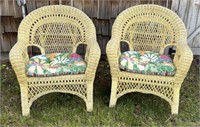 (2) Wicker Chairs