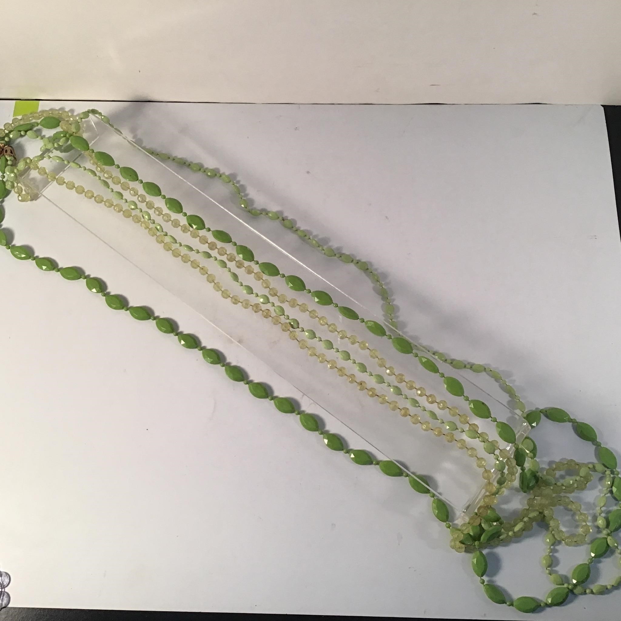 HIPPIE MODERN 4 STRAND CELLULOID NECKLACE