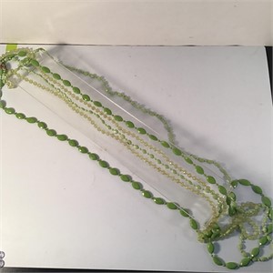 HIPPIE MODERN 4 STRAND CELLULOID NECKLACE