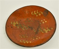 19th C. Pennsylvania Redware Plate