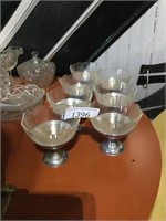 Vintage Dessert Cups w/ stainless steel bottoms