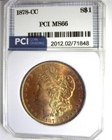 1878-CC Morgan MS66 LISTS $6000