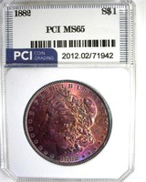 1882 Morgan MS65 LISTS $415