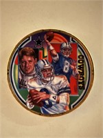 Troy Aikman 1991 porcelain plate