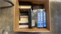 Box Lot of VHS Tapes and Cd’s