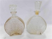 (2) 1960's Anchor Hocking Daisy Glass Brandy