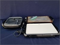 Lot Of 3 Electric Griddles