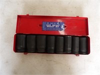 8pc SAE 3/4in. Deep Impact Socket Set 1-1 1/2in.