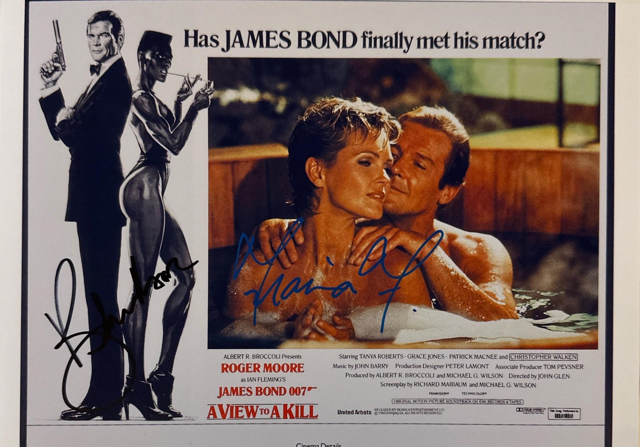 Autograph COA 007 Roger Moore Photo