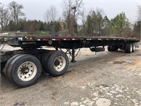1999 SIMCO TRACKER SLIDING T/A FLATBED TRAILER, 1S