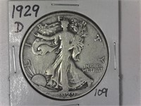 1929-D Walking Liberty Half Dollar