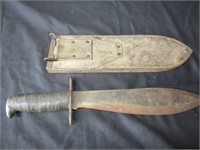 WW1 Fighting Bolo knife with sheeth