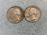 1961, 1961D Washington quarters