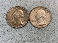 1963, 1963D Washington quarters