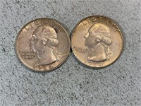 1964, 1964D Washington quarters