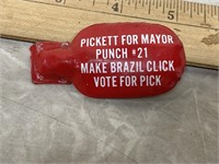 Vintage Pickett for Mayor Brazil Clicker