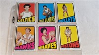 6 1972 73 Topps Basketball  Cards A