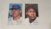 2 1964 Topps Giant Baseball Cards #47 & 53