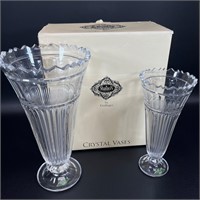 2 Catrina Vases - Leaded Crystal - Shannon