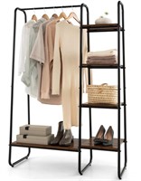 Retail$90 Clothes Rack w/Shelves