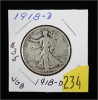 1918-D Walking Liberty half dollar
