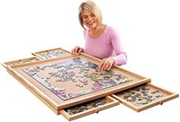 Deluxe Jigsaw Puzzle Organizer w/ Drawers