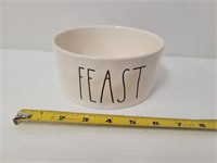 Rae Dunn "Feast" pet dish