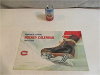 Calendrier Molson Hockey 1964-65