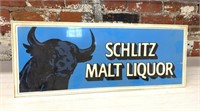 Schlitz Malt Liquor Sign, Lights Up
 19" x 8"