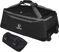 A3766  RED CAMP Foldable Duffle Bag, 140L, Black