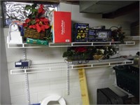 2 SHELVES OF ITEMS, LOCATED IN BASEMENT