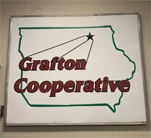 Grafton Cooperative Metal Sign