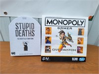 SEALED Stupid Deaths & Monopoly Gamer Board Games