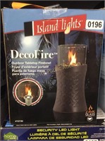 Island Lights Deco Fire Outdoor Tabletop Fire**