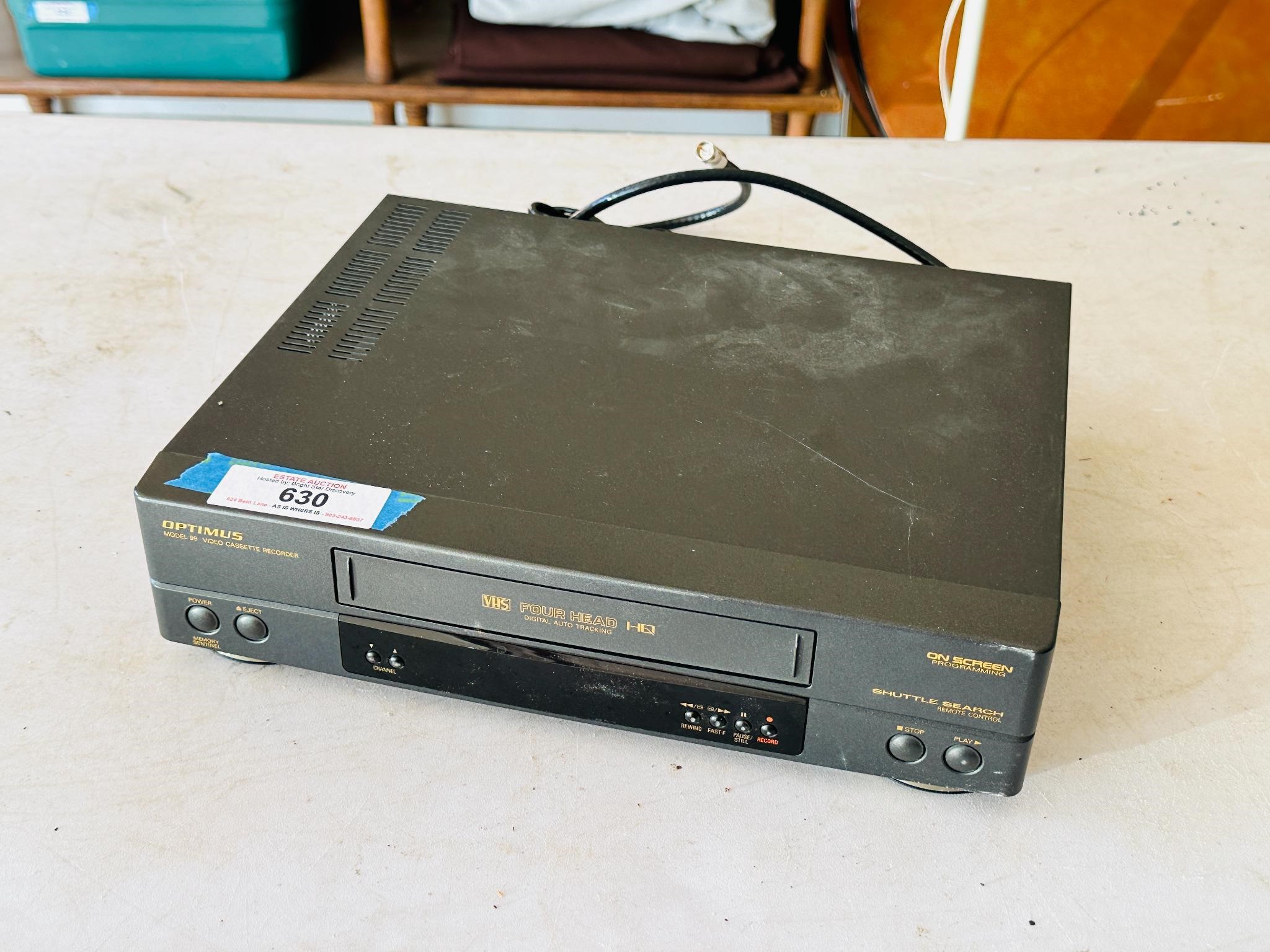 Optimus VHS Player