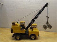 Tonka crane truck toy. Pressed steel.