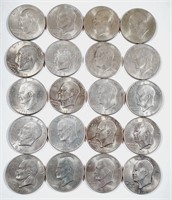 20 mixed date  Eisenhower Dollars   AU