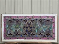 Antique Stained Glass Lead Channel Window