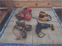 Assortment of power tools