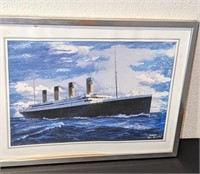 Framed Print Titanic Ken Marschall