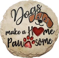 Spoontiques DOG STEPPING STONE Stone, Resin in ...