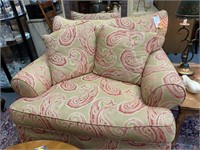 Paula Dean Red Paisley Chair 1/2