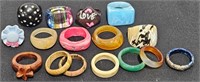 Lot of Colorful Fashion Rings & Bands