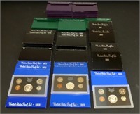 30 U.S. Proof Sets with Dates from 1968 to 1996