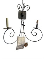 Studio Steel "Crystal Scroll" 2-Light Wall Sconces