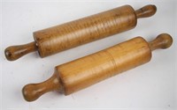 TWO ANTIQUE ROLLING PINS