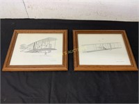 2 .KITTY HAWK AND WRIGHT SKETCHES