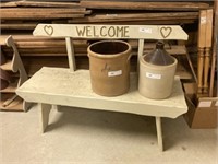 Homemade Welcome Bench