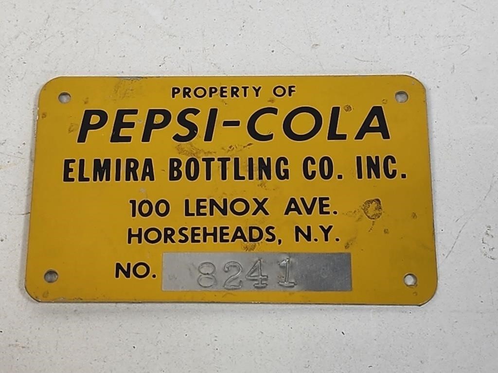 Metal Pepsi-Cola Tag